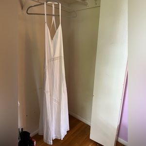 Zara long white dress size small